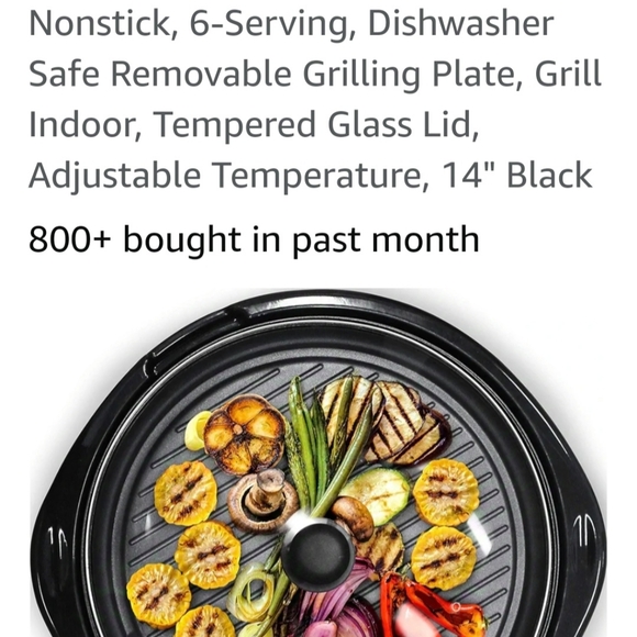 Electric tabletop grill non stick - Picture 2 of 6